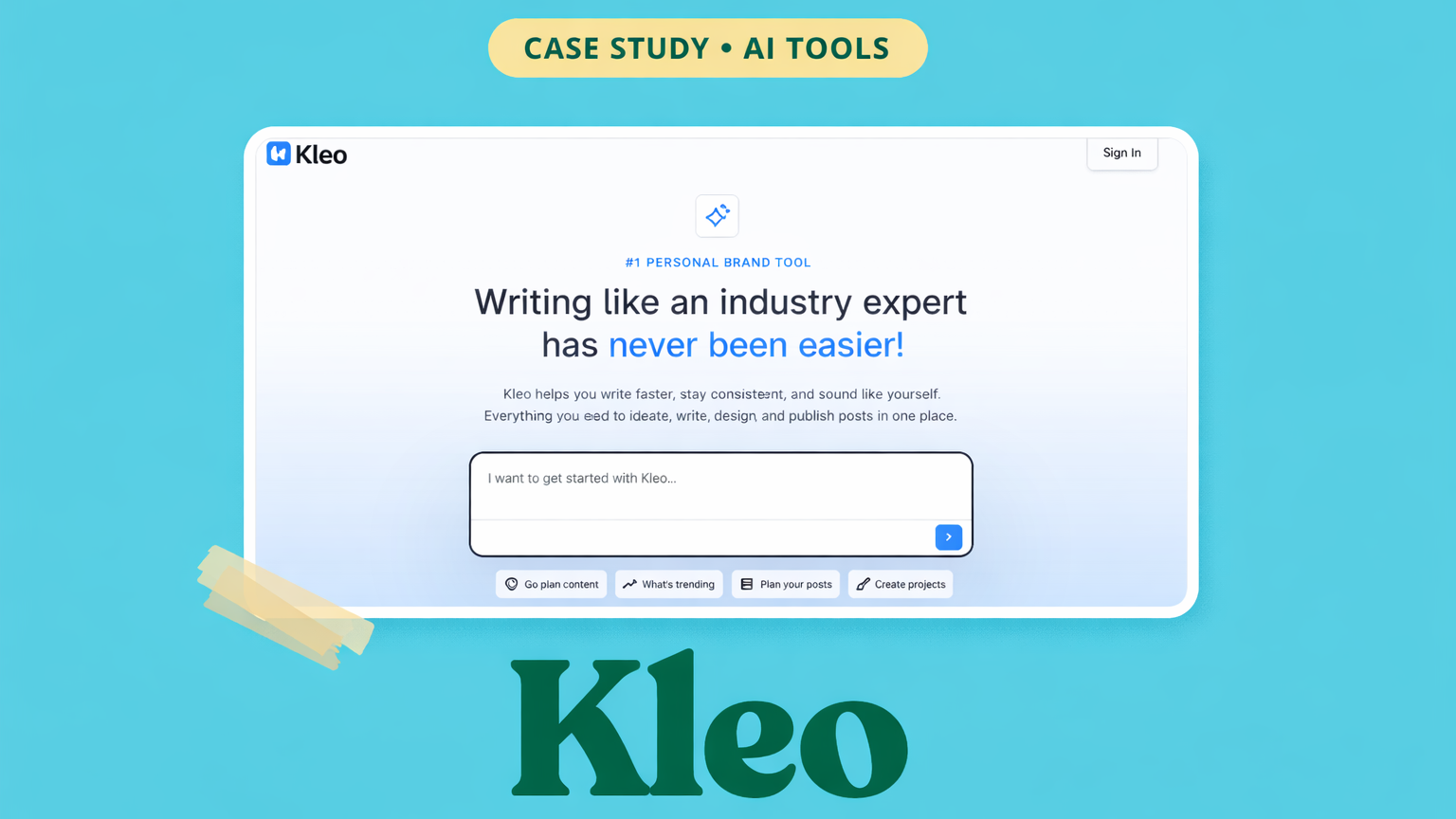 Kleo Case Study - Blogger Prosperity 