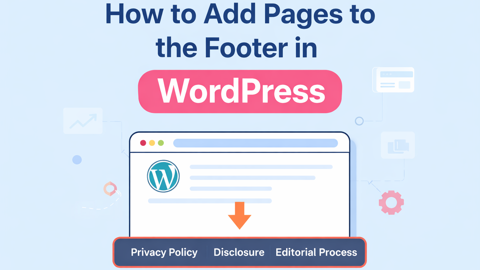 How to Add Pages to the Footer in WordPress